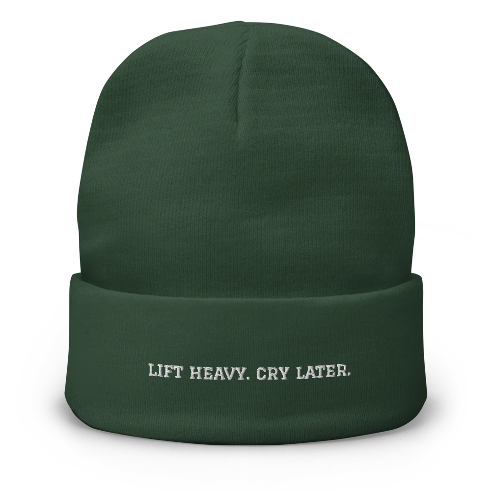 LIFT HEAVY. CRY LATER.